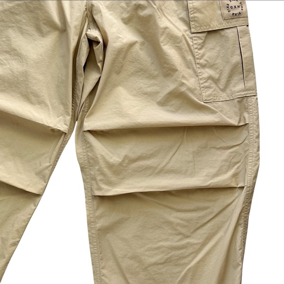 VICTORIA’S SECRET PINK CHLOE X HALLE Women’s Parachute Pants Light Sand M - Picture 2 of 9